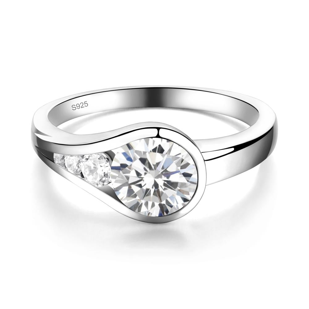 Cubic Zirconia Rupert's Drop Ring - LUO Jewelry #metal_sterling silver