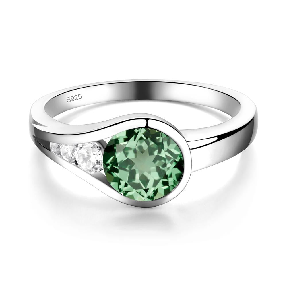 Prince Rupert's Drop Green Sapphire Ring - LUO Jewelry #metal_sterling silver