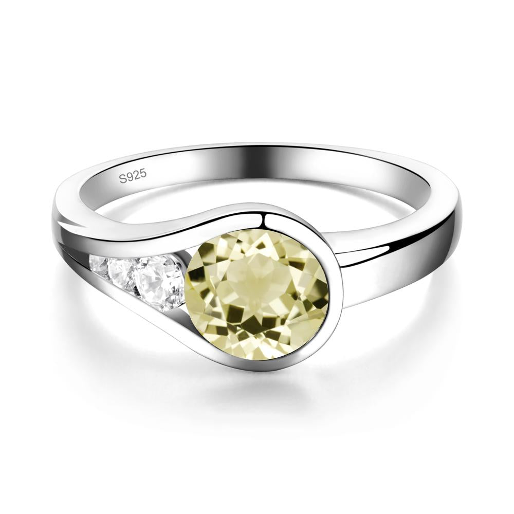 Prince Rupert's Drop Lemon Quartz Ring - LUO Jewelry #metal_sterling silver