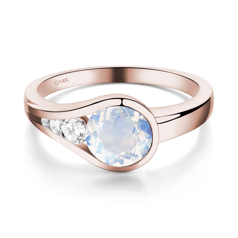 Moonstone Rupert's Drop Ring - LUO Jewelry #metal_14k rose gold