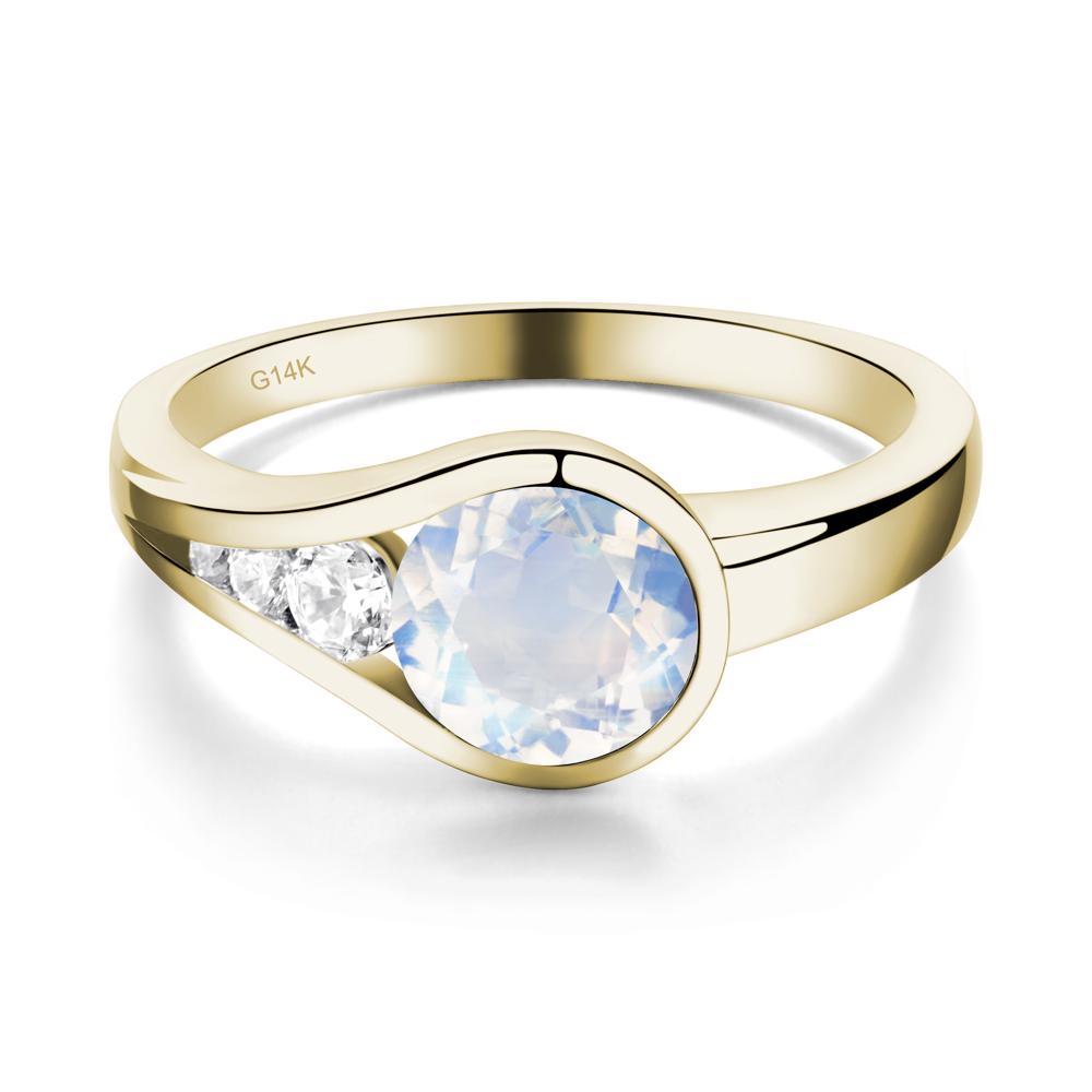 Moonstone Rupert's Drop Ring - LUO Jewelry #metal_14k yellow gold