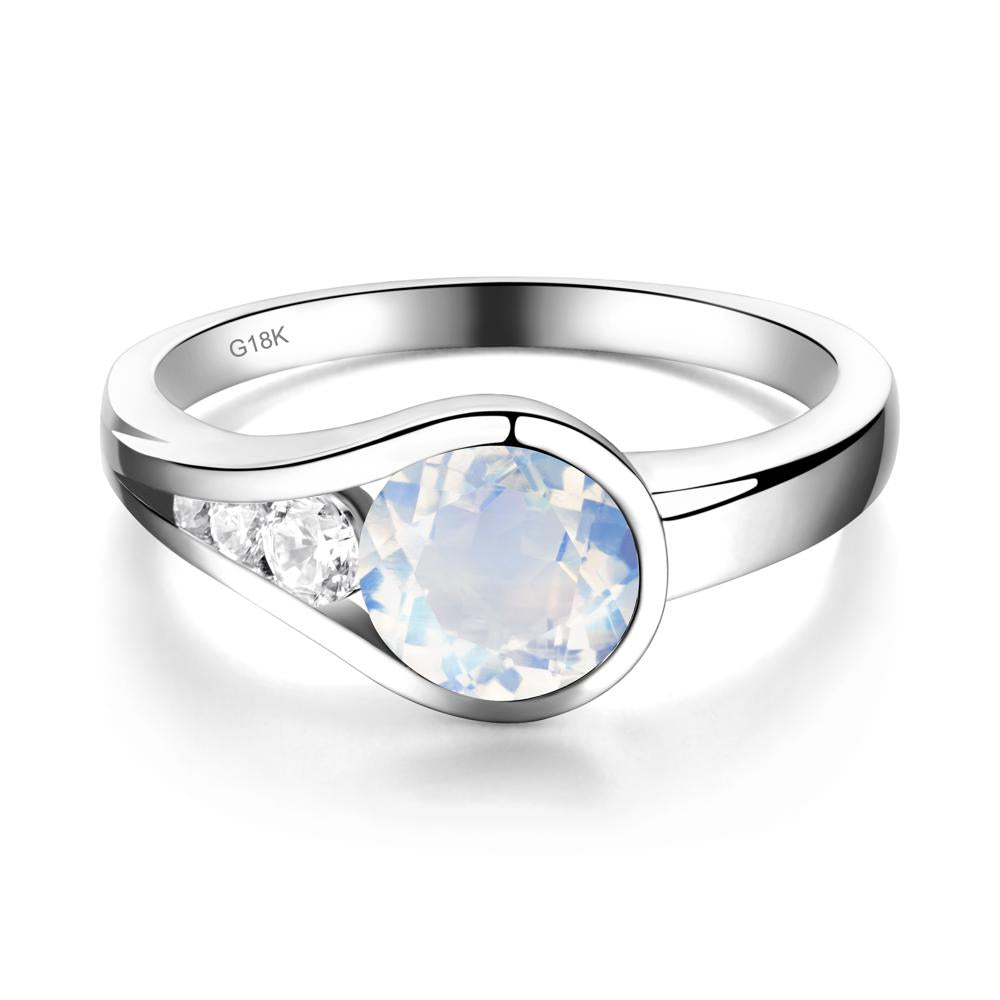 Moonstone Rupert's Drop Ring - LUO Jewelry #metal_18k white gold