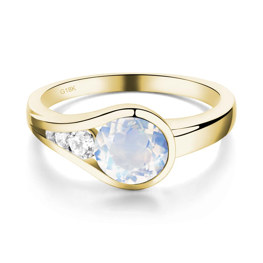 Moonstone Rupert's Drop Ring - LUO Jewelry #metal_18k yellow gold