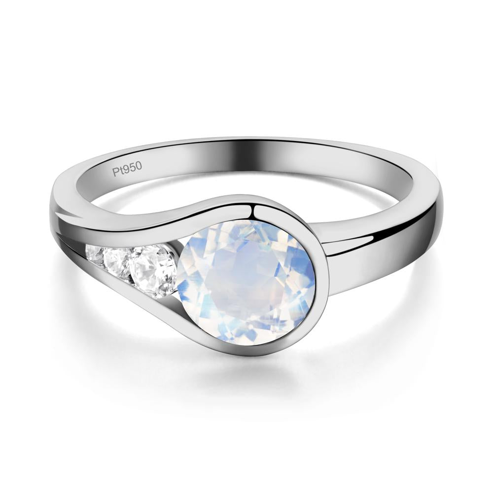 Moonstone Rupert's Drop Ring - LUO Jewelry #metal_platinum