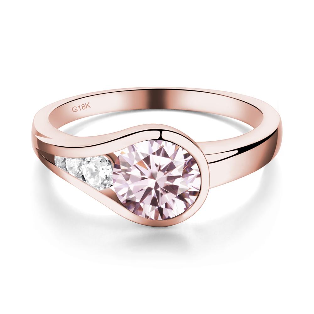 Prince Rupert's Drop Pink Cubic Zirconia Ring - LUO Jewelry #metal_18k rose gold