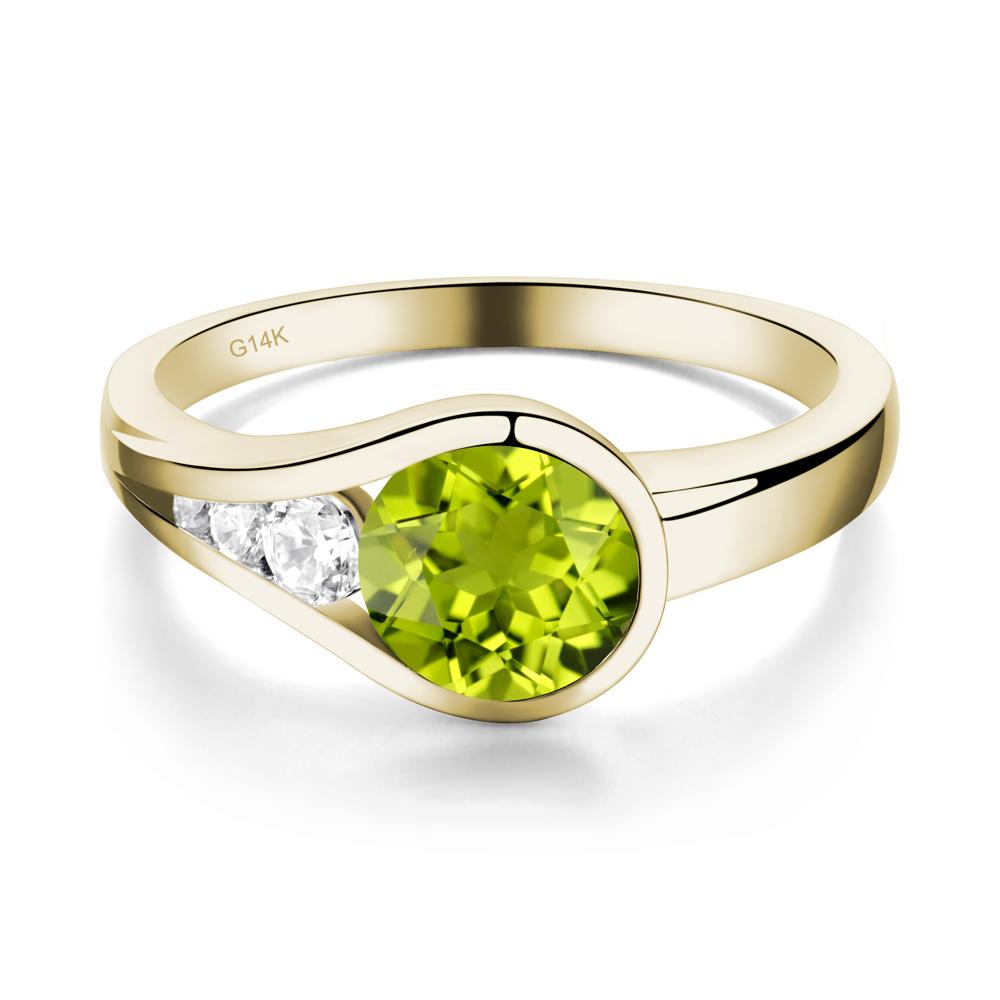 Prince Rupert's Drop Peridot Ring - LUO Jewelry #metal_14k yellow gold