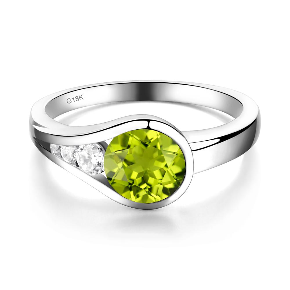 Prince Rupert's Drop Peridot Ring - LUO Jewelry #metal_18k white gold