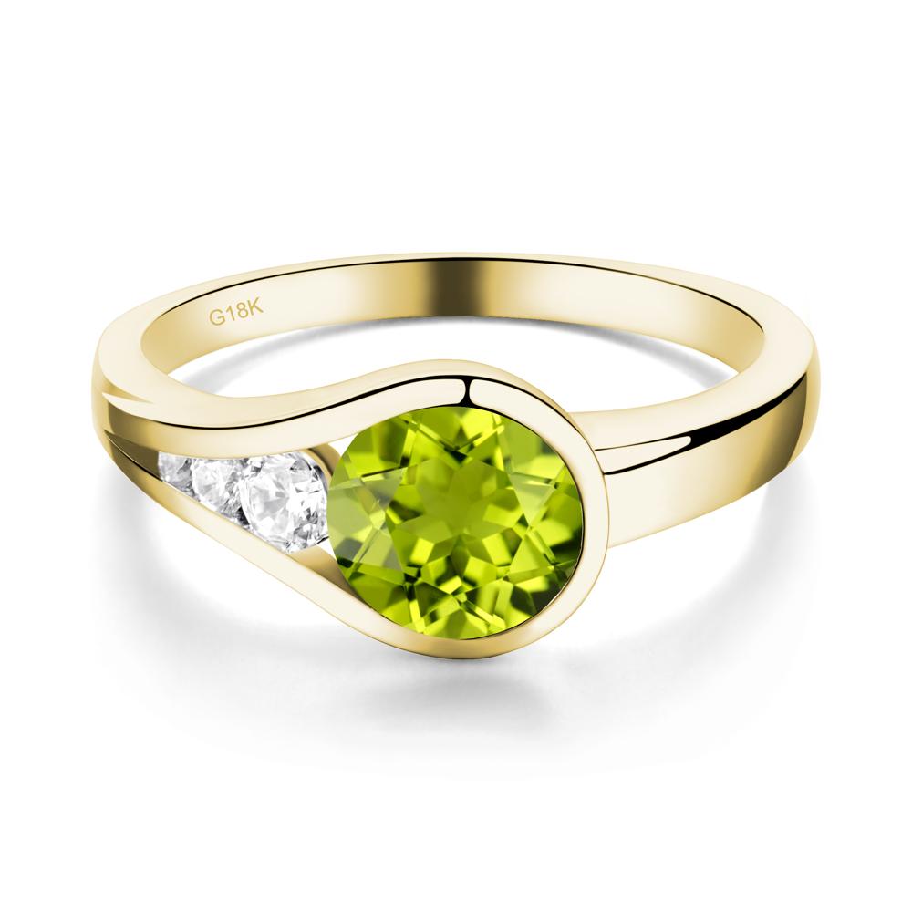 Prince Rupert's Drop Peridot Ring - LUO Jewelry #metal_18k yellow gold