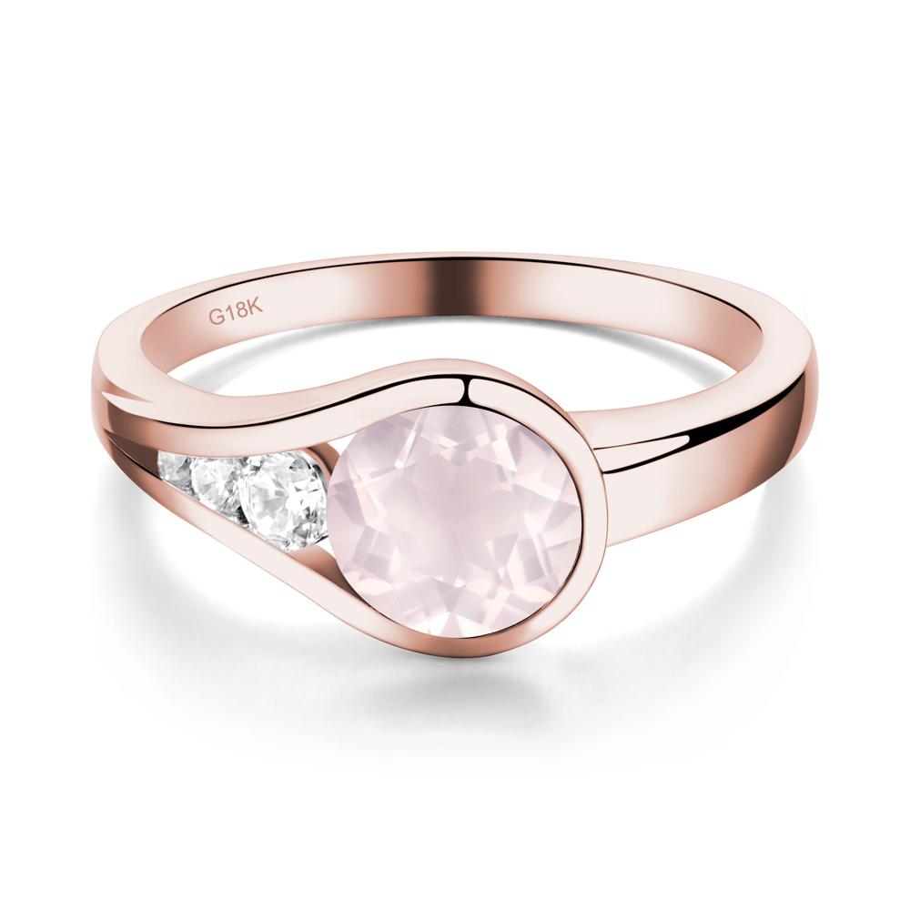 Prince Rupert's Drop Rose Quartz Ring - LUO Jewelry #metal_18k rose gold