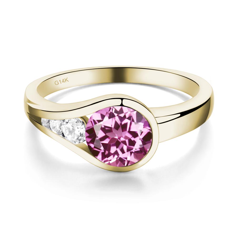 Pink Sapphire Rupert's Drop Ring - LUO Jewelry #metal_14k yellow gold