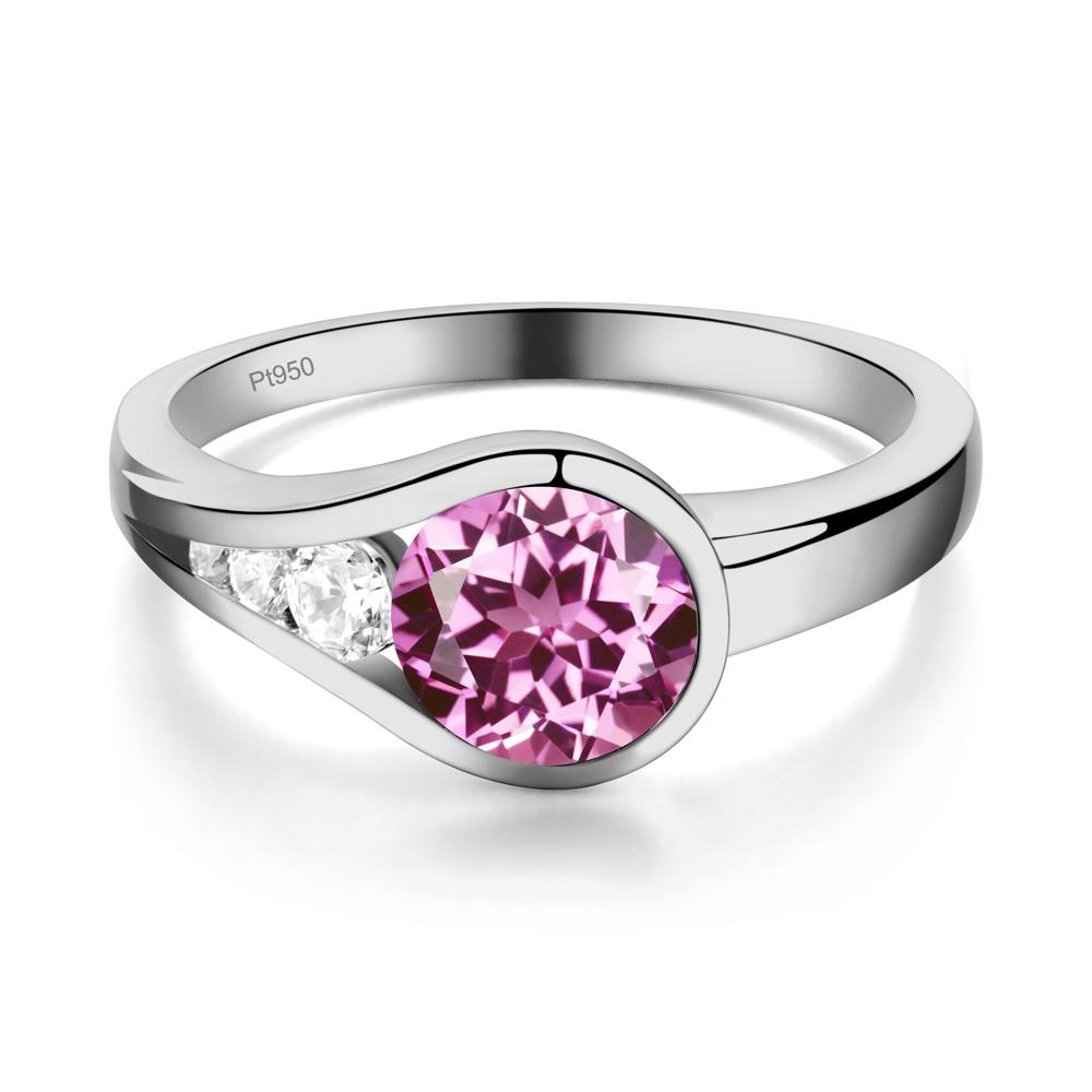 Pink Sapphire Rupert's Drop Ring - LUO Jewelry #metal_platinum