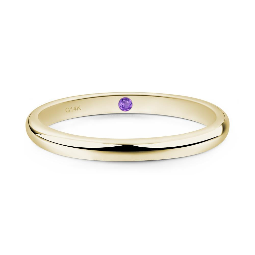 Hidden Amethyst Ring - LUO Jewelry #metal_14k yellow gold