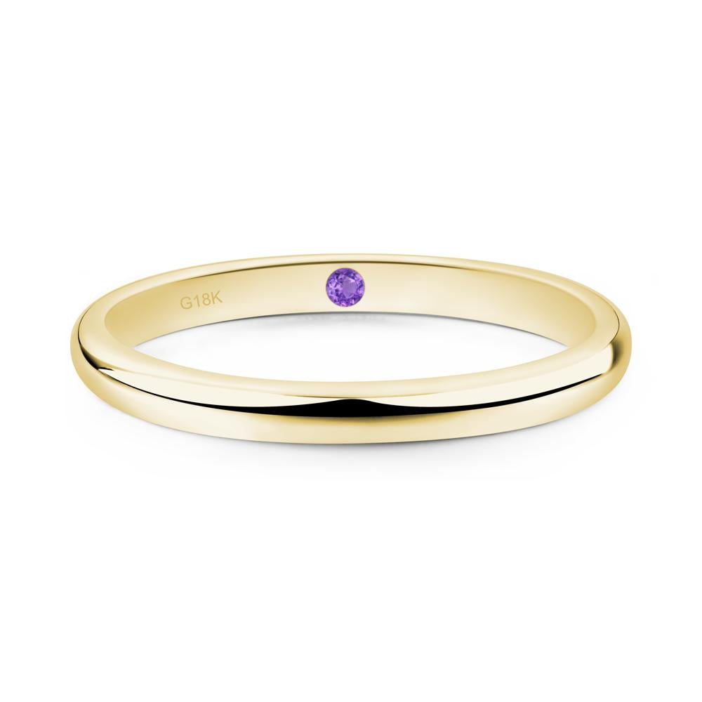 Hidden Amethyst Ring - LUO Jewelry #metal_18k yellow gold