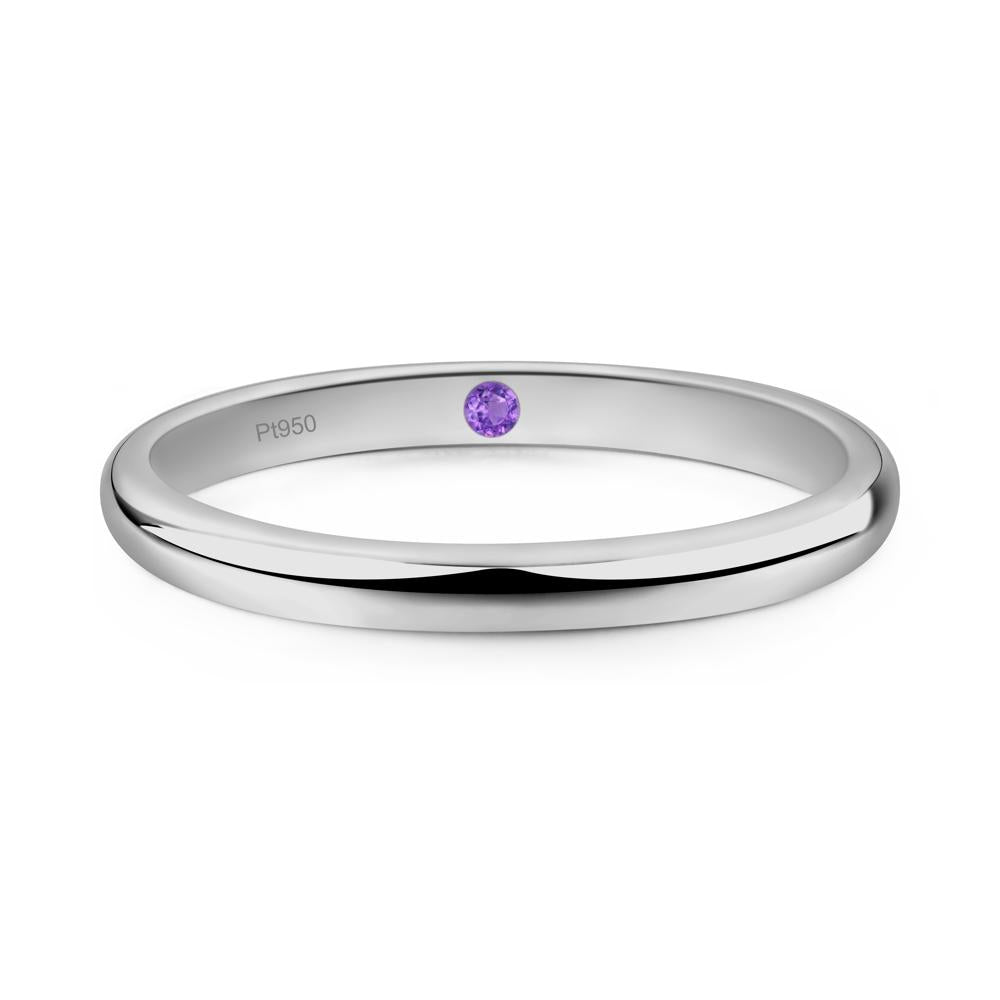 Hidden Amethyst Ring - LUO Jewelry #metal_platinum