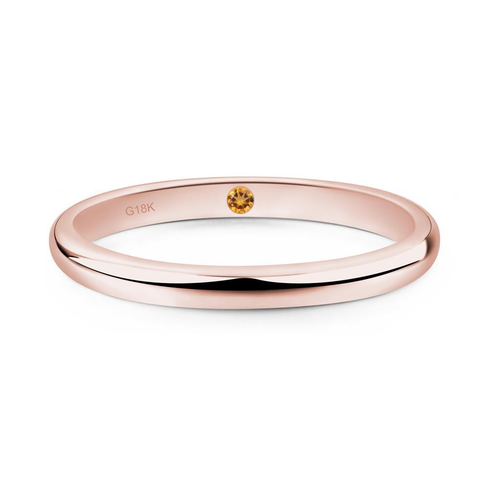 Hidden Citrine Ring - LUO Jewelry #metal_18k rose gold