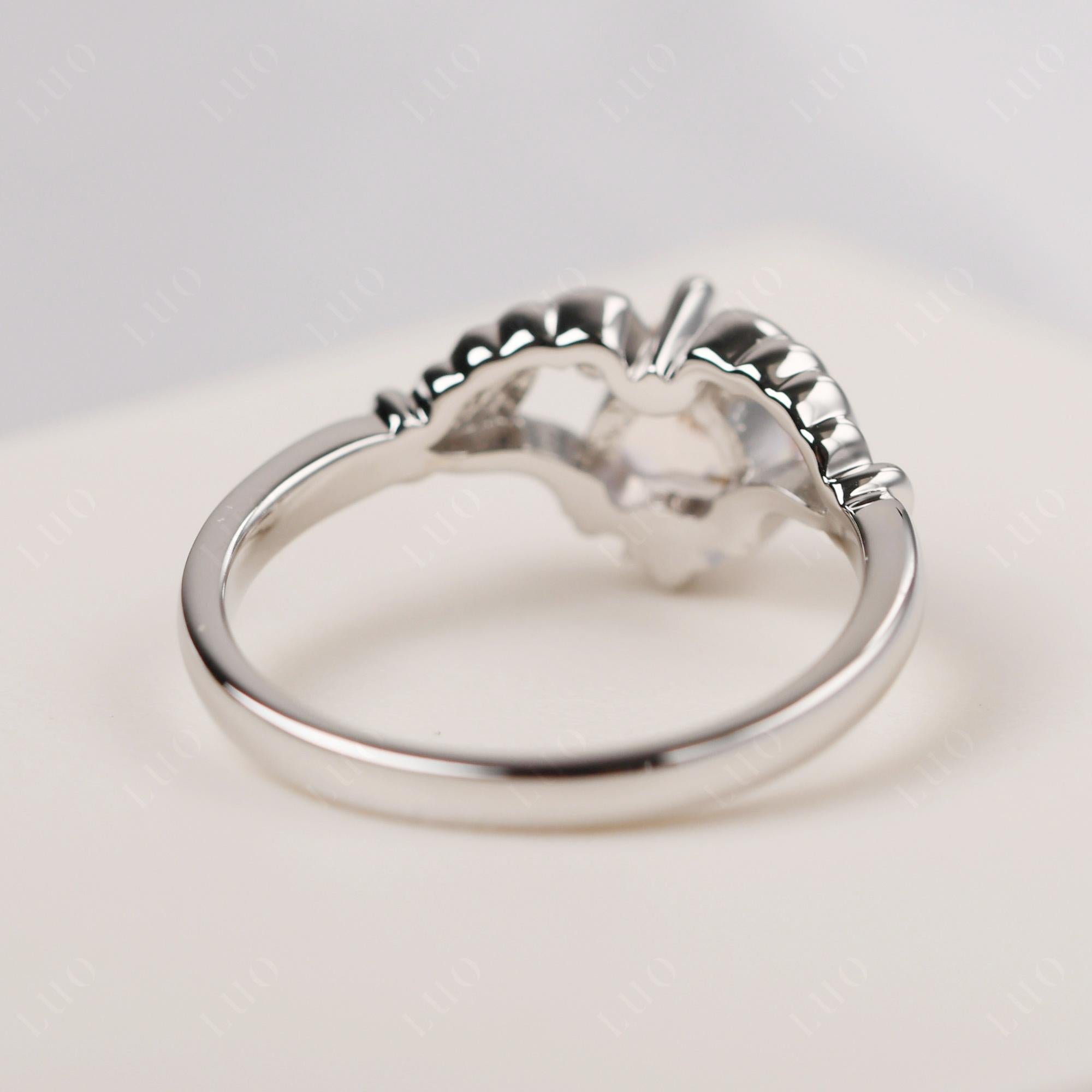 Morganite Claddagh Engagement Ring - LUO Jewelry