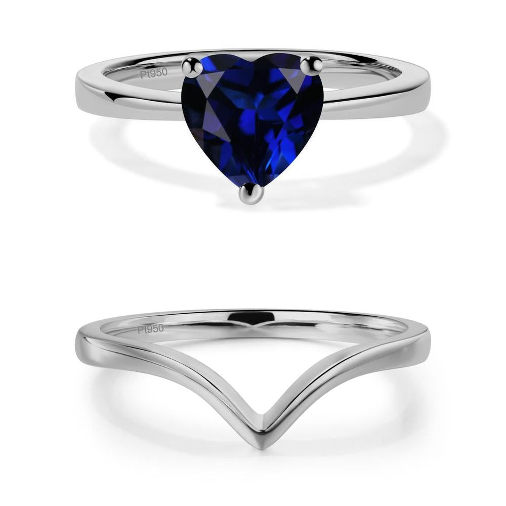 Heart Cut Sapphire Ring - LUO Jewelry #metal_xxxxx