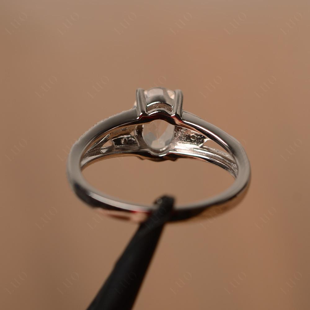 Oval Cut Moonstone Ring - LUO Jewelry