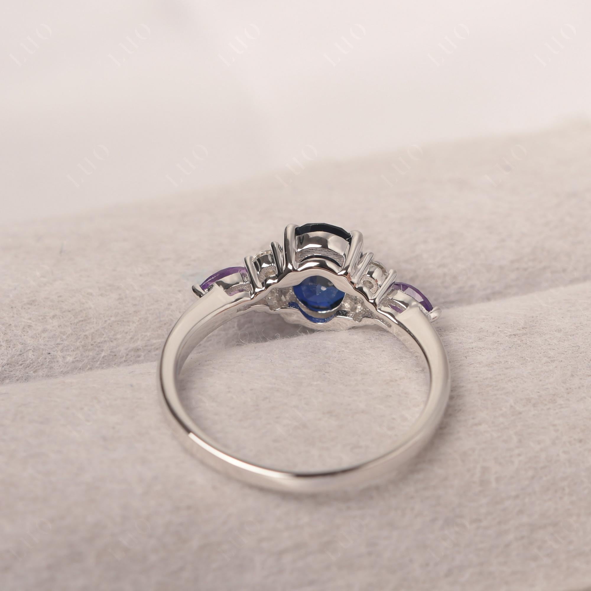 Simple Oval Sapphire Engagement Ring - LUO Jewelry