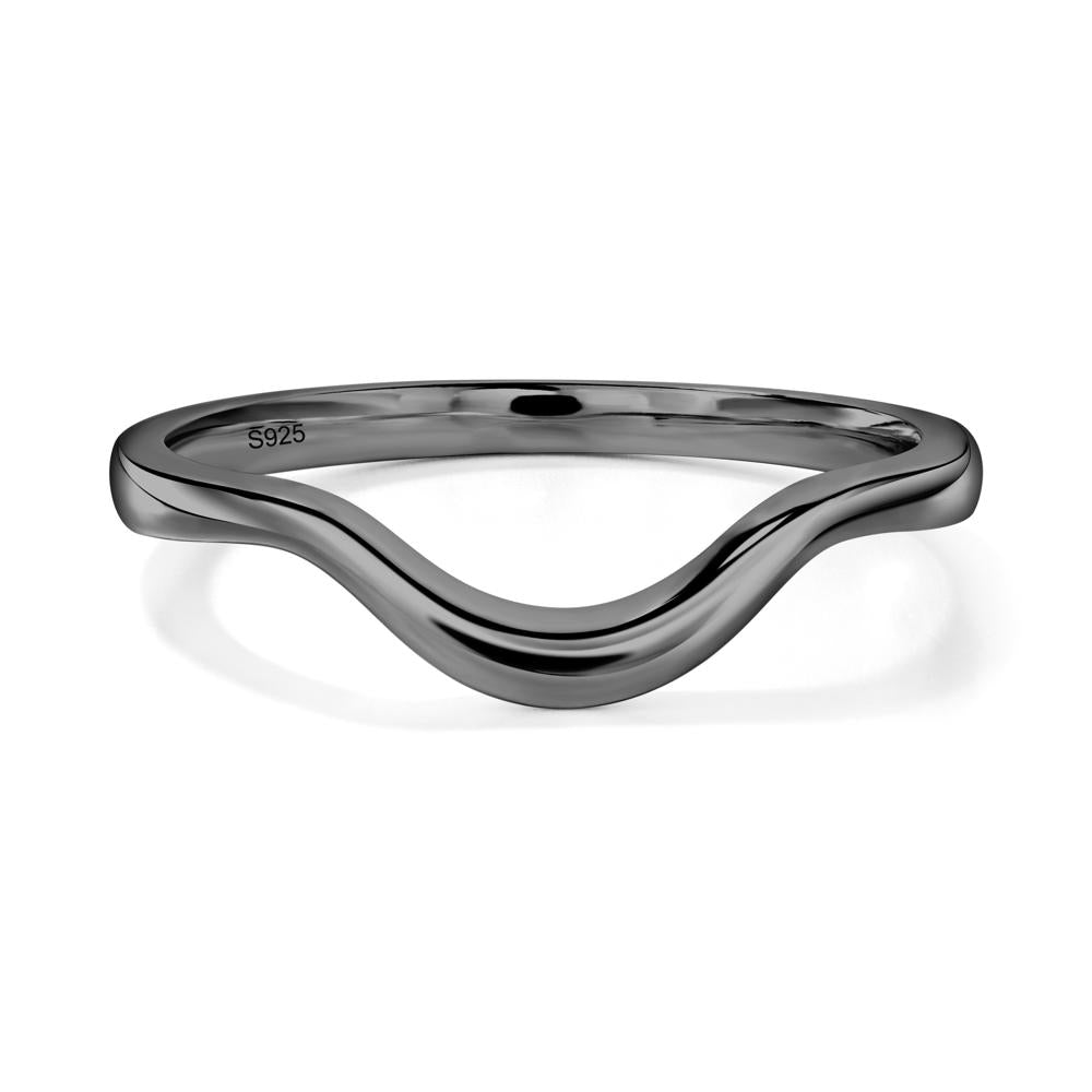 Simple Oval Black Spinel Engagement Ring - LUO Jewelry #metal_xxxxx