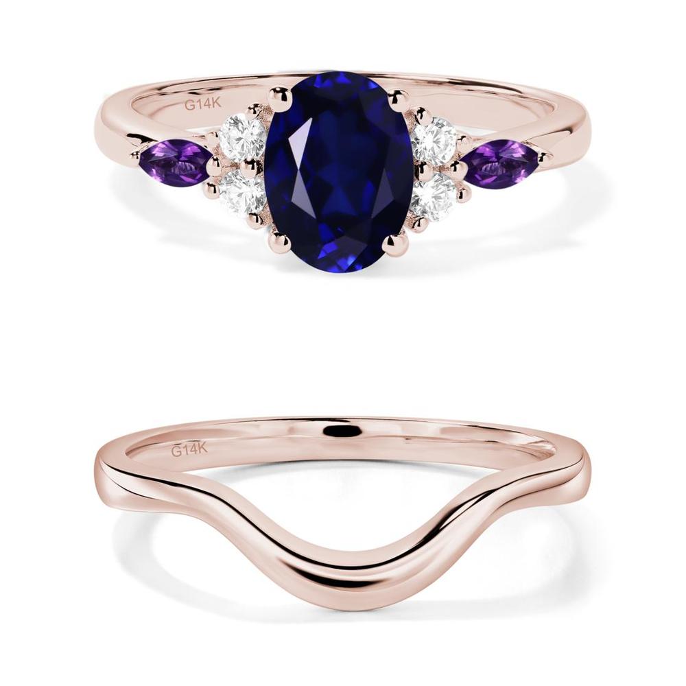 Simple Oval Sapphire Engagement Ring - LUO Jewelry #metal_xxxxx