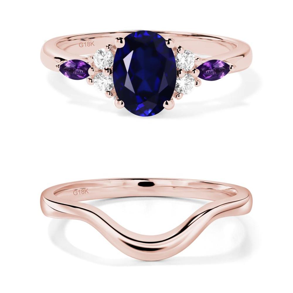 Simple Oval Sapphire Engagement Ring - LUO Jewelry #metal_xxxxx