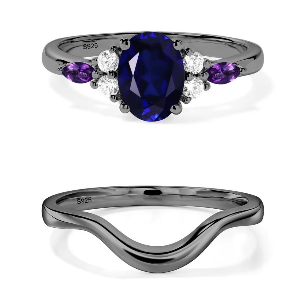 Simple Oval Sapphire Engagement Ring - LUO Jewelry #metal_xxxxx
