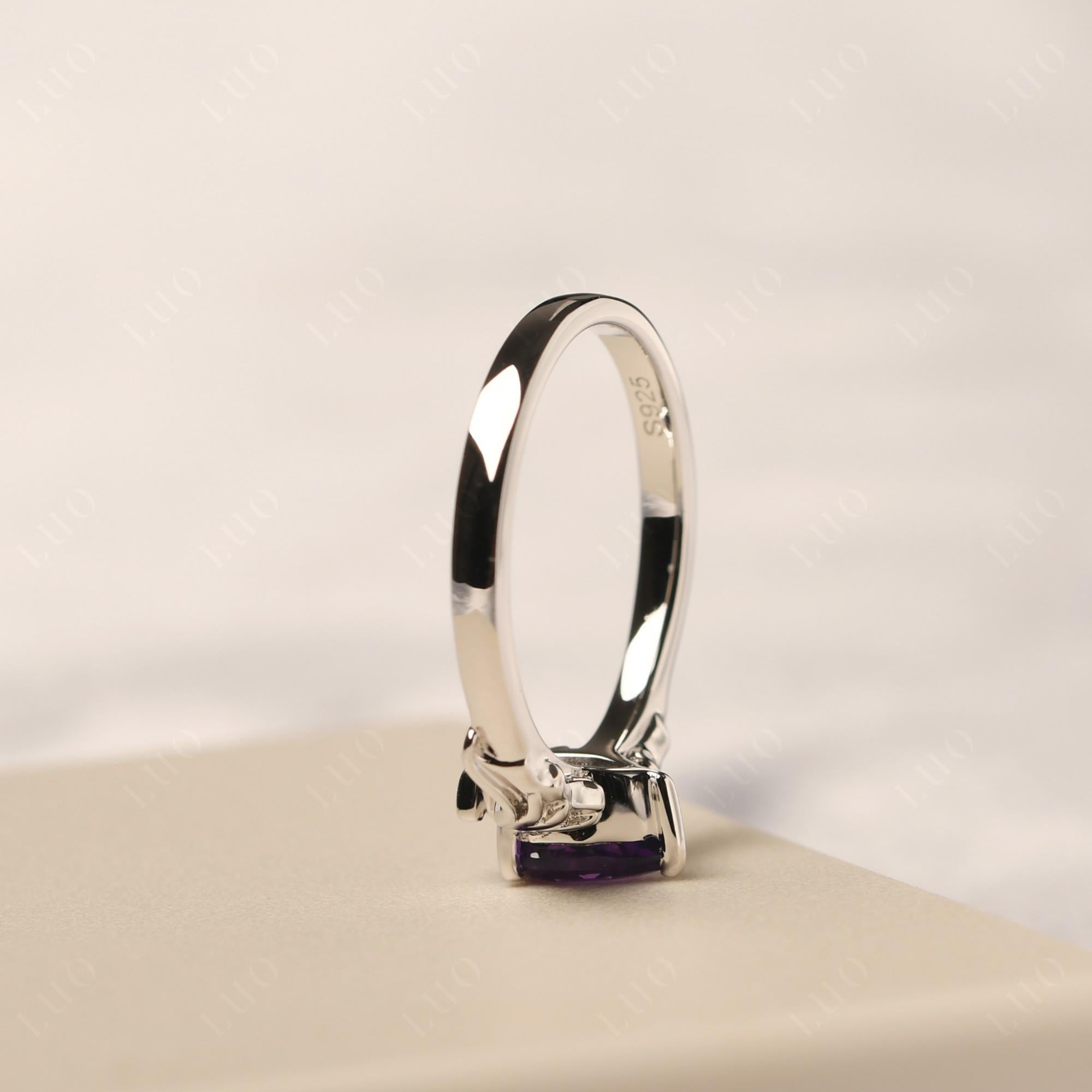 Amethyst Bat Ring - LUO Jewelry