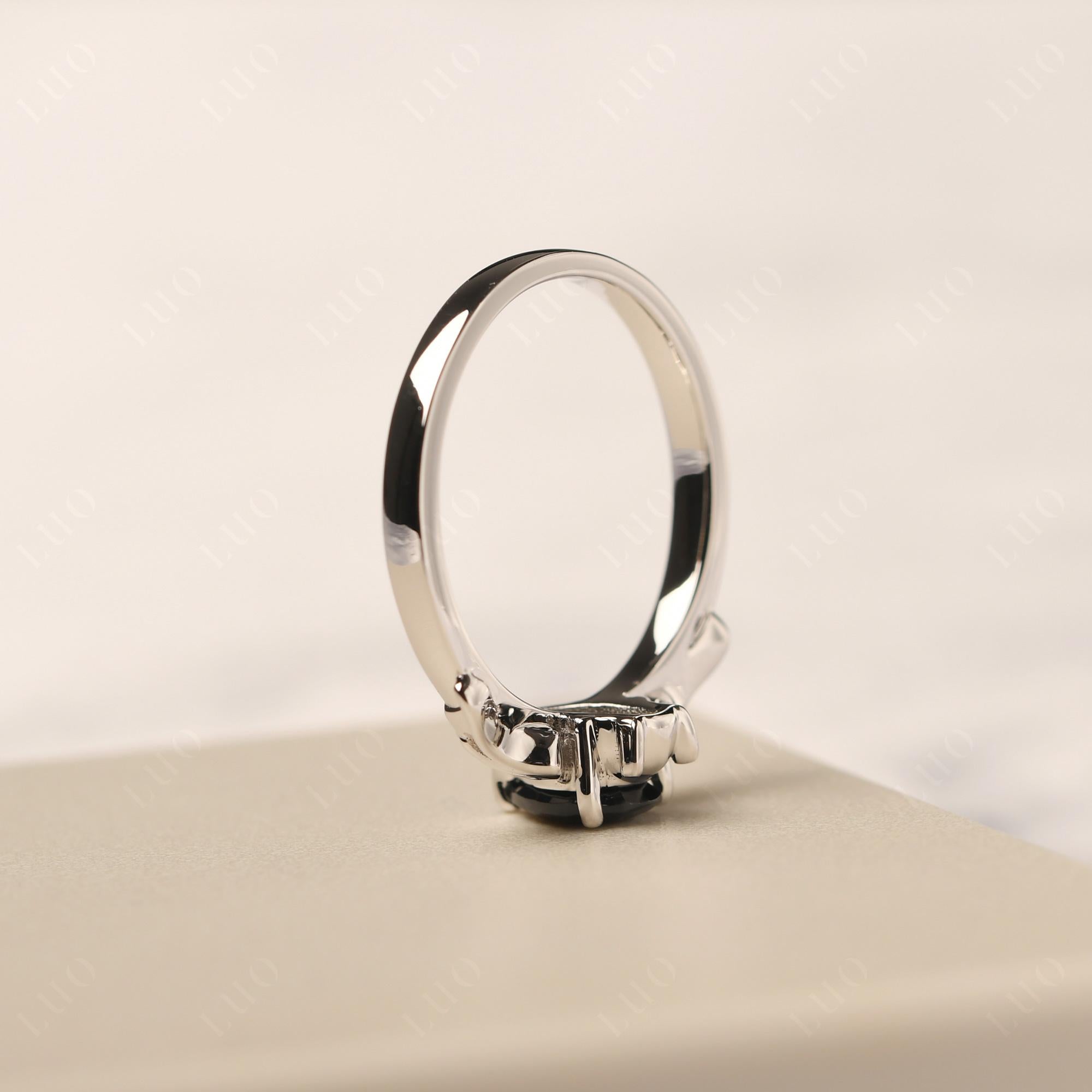 Black Spinel Bat Ring - LUO Jewelry
