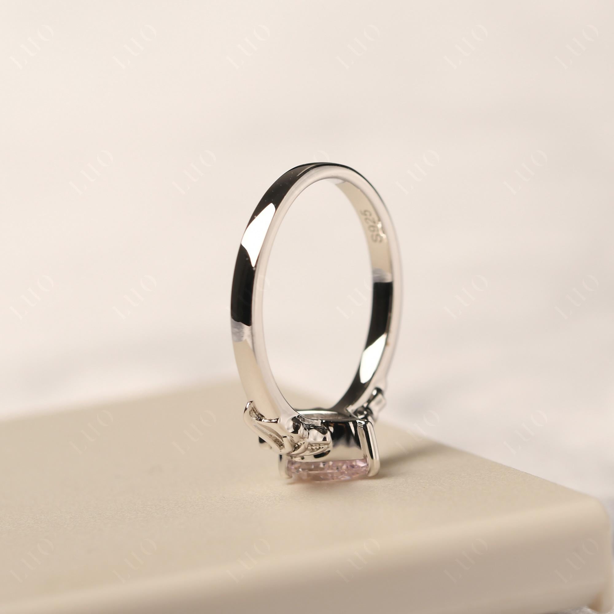 Pink Cubic Zirconia Bat Ring - LUO Jewelry