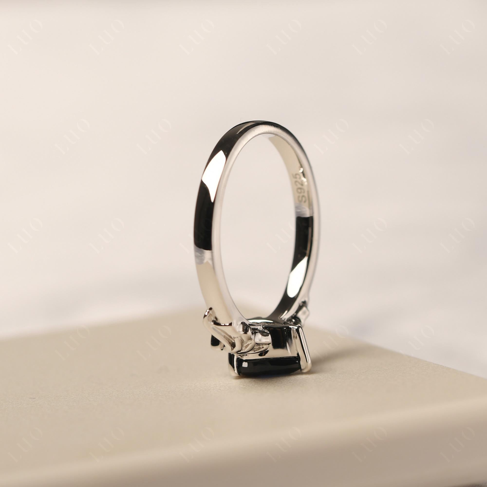 Sapphire Gothic Promise Ring - LUO Jewelry