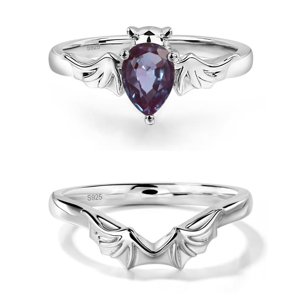Alexandrite Bat Engagement Ring - LUO Jewelry #metal_xxxxx