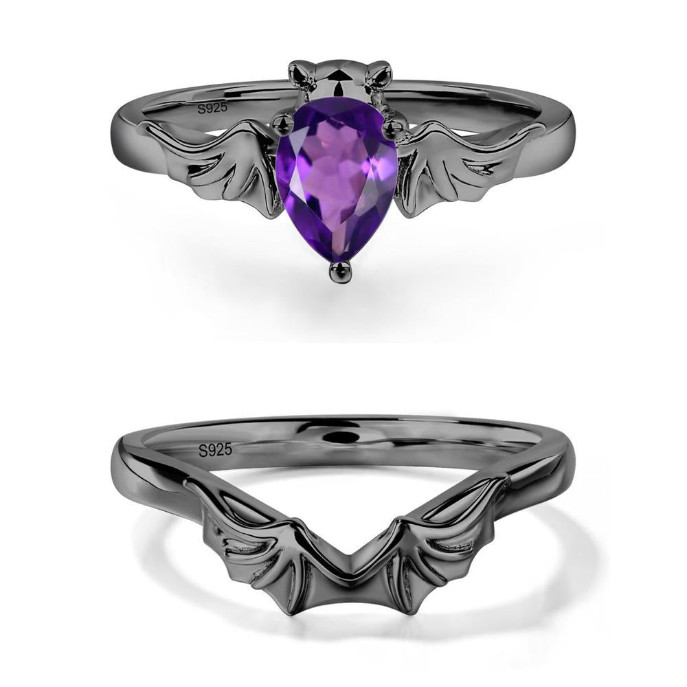 Amethyst Bat Ring - LUO Jewelry #metal_xxxxx
