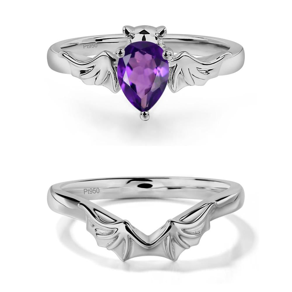 Amethyst Bat Ring - LUO Jewelry #metal_xxxxx