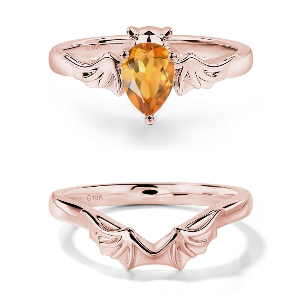 Citrine Gothic Promise Ring - LUO Jewelry #metal_xxxxx