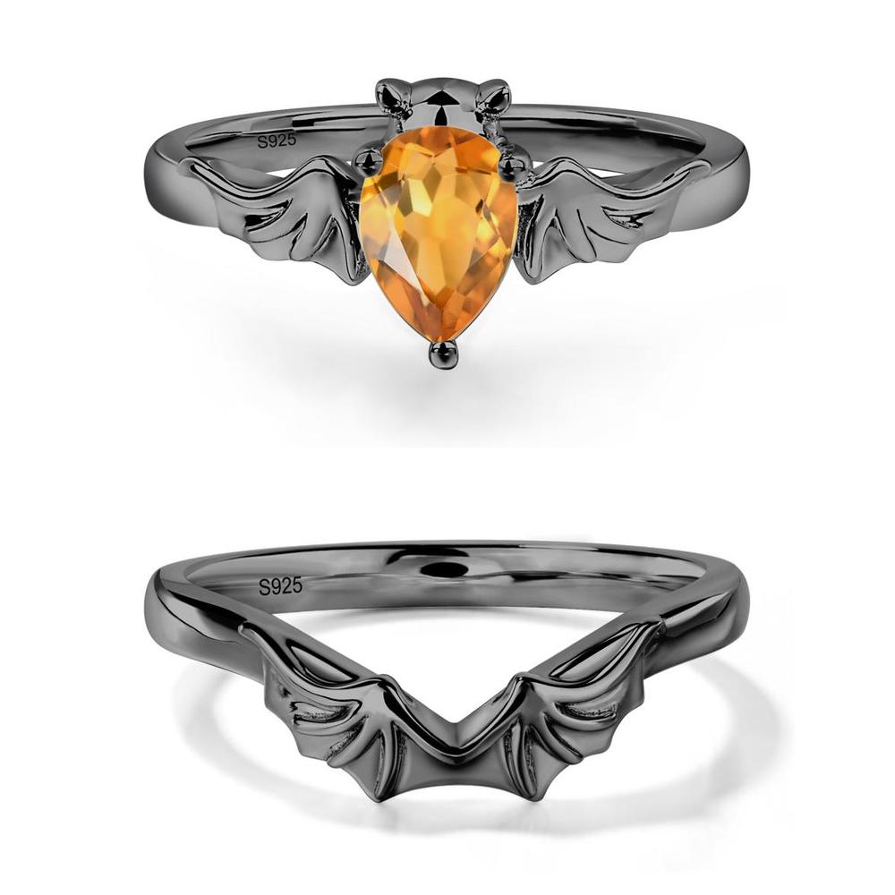 Citrine Gothic Promise Ring - LUO Jewelry #metal_xxxxx