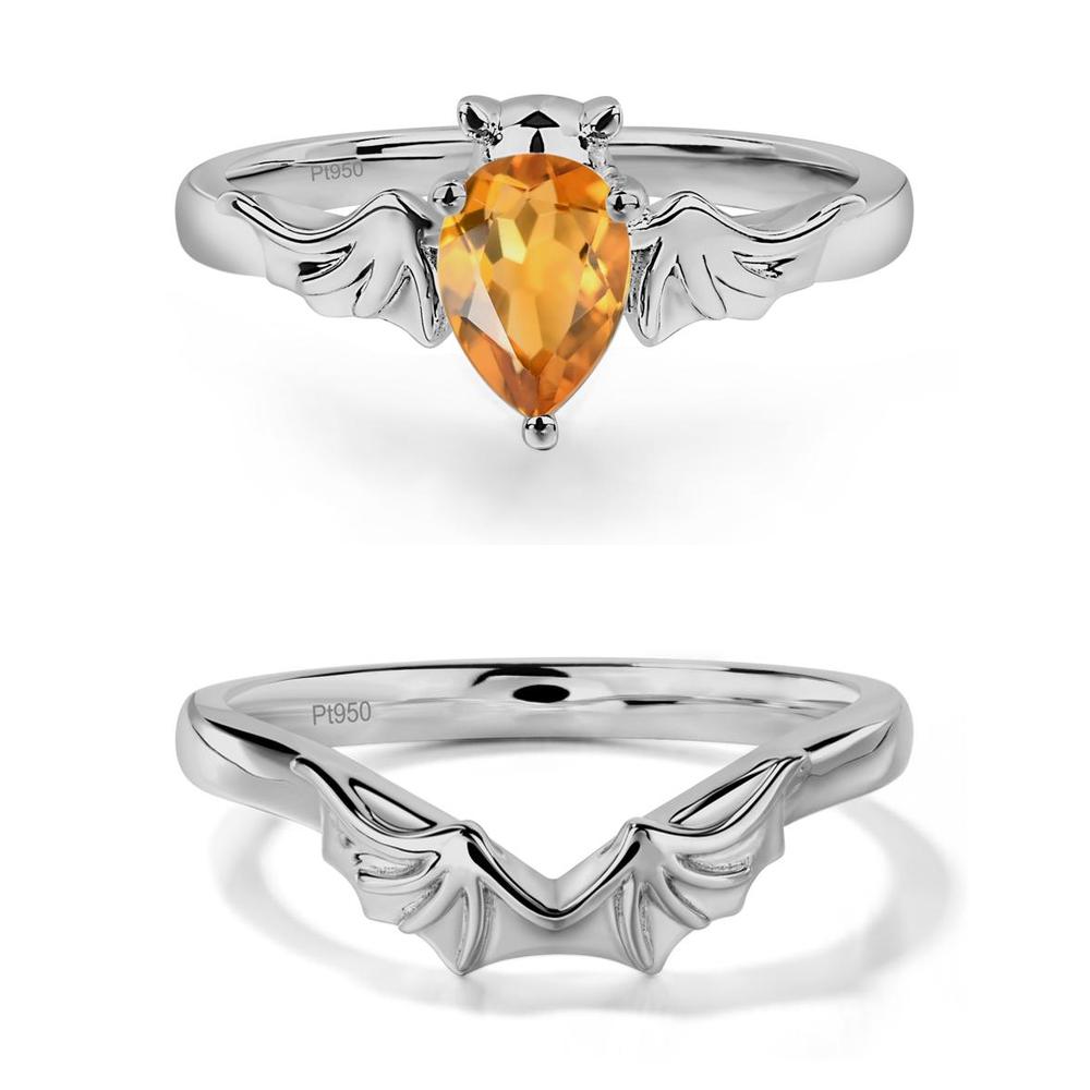 Citrine Gothic Promise Ring - LUO Jewelry #metal_xxxxx