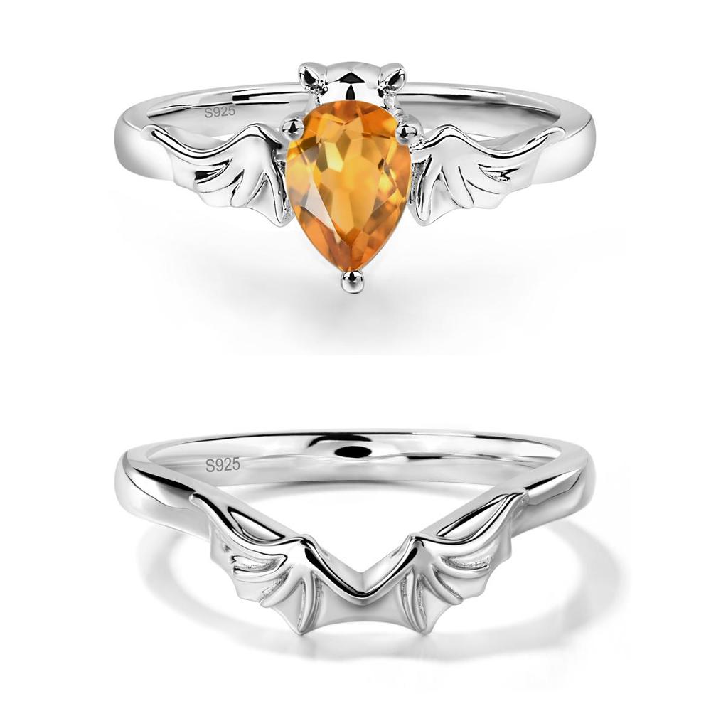 Citrine Gothic Promise Ring - LUO Jewelry #metal_xxxxx
