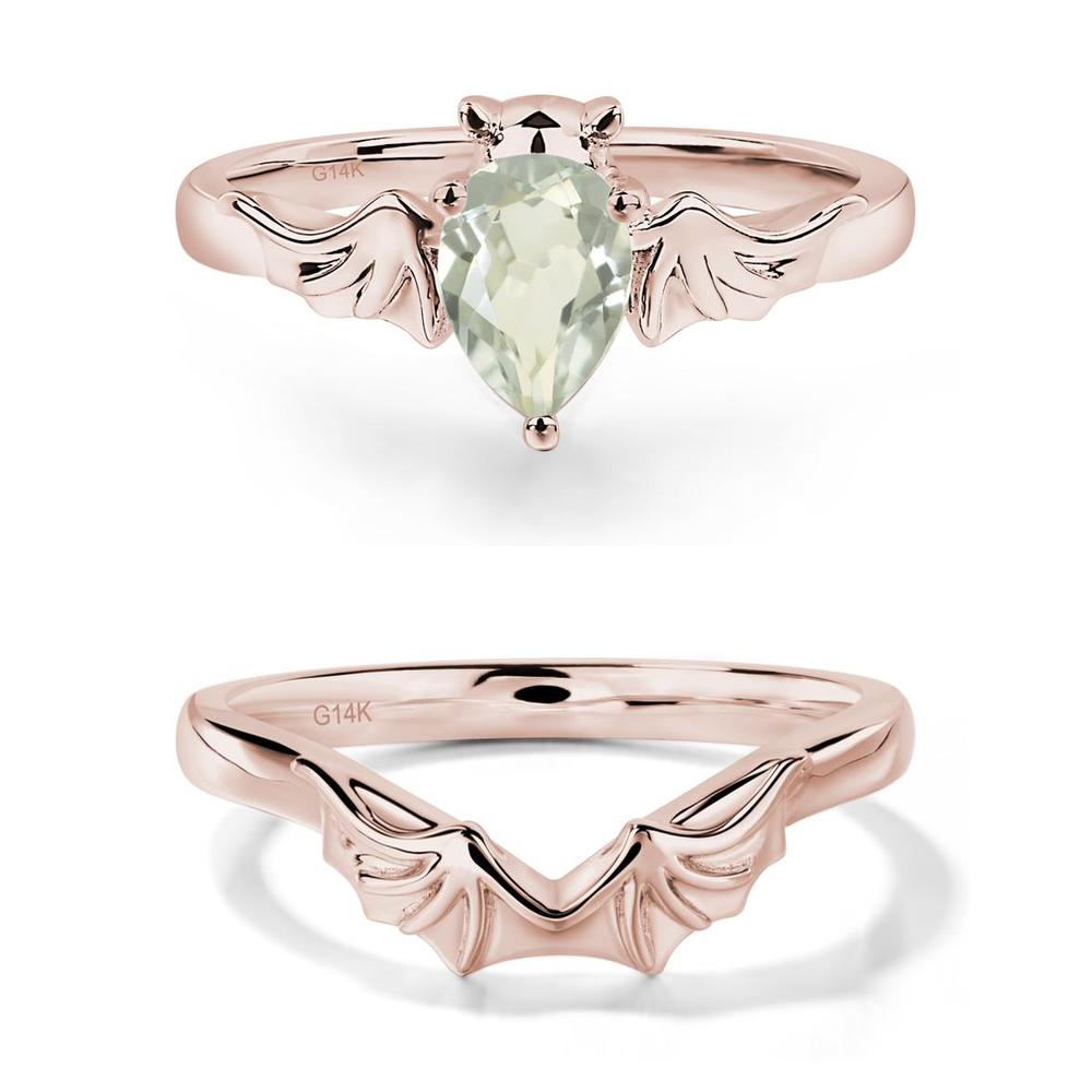 Green Amethyst Gothic Promise Ring - LUO Jewelry #metal_xxxxx