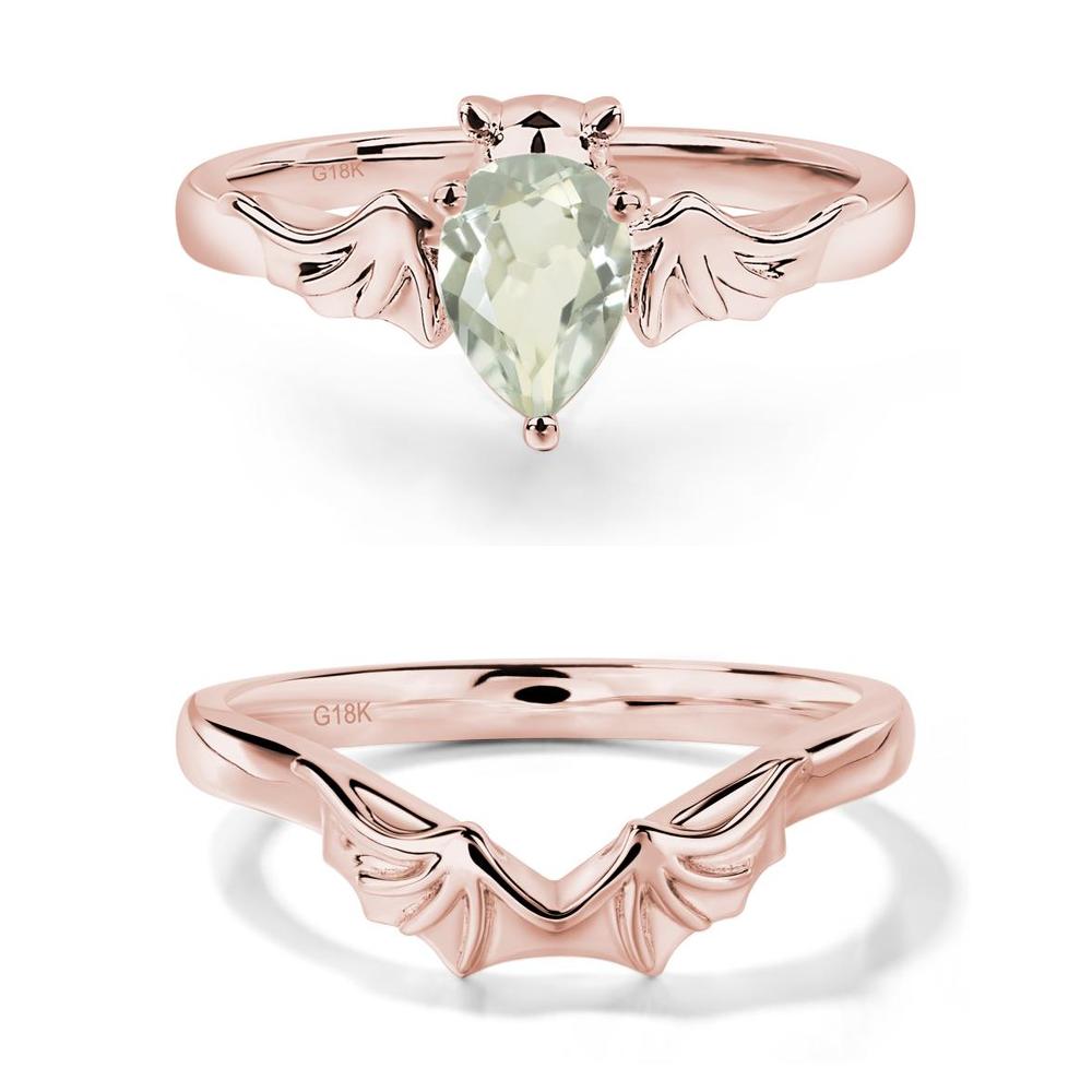 Green Amethyst Gothic Promise Ring - LUO Jewelry #metal_xxxxx