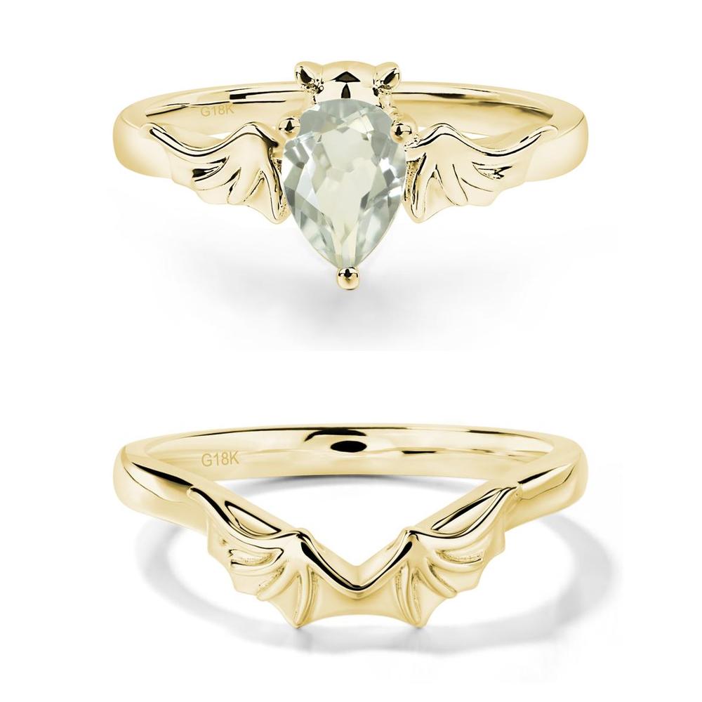 Green Amethyst Gothic Promise Ring - LUO Jewelry #metal_xxxxx