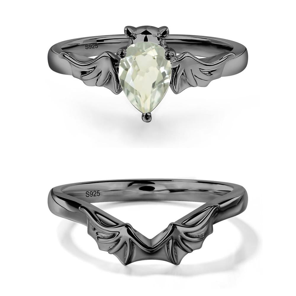 Green Amethyst Gothic Promise Ring - LUO Jewelry #metal_xxxxx