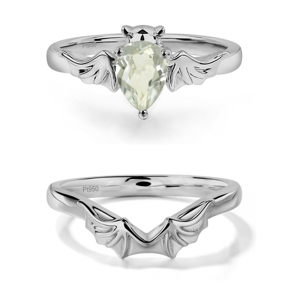 Green Amethyst Gothic Promise Ring - LUO Jewelry #metal_xxxxx