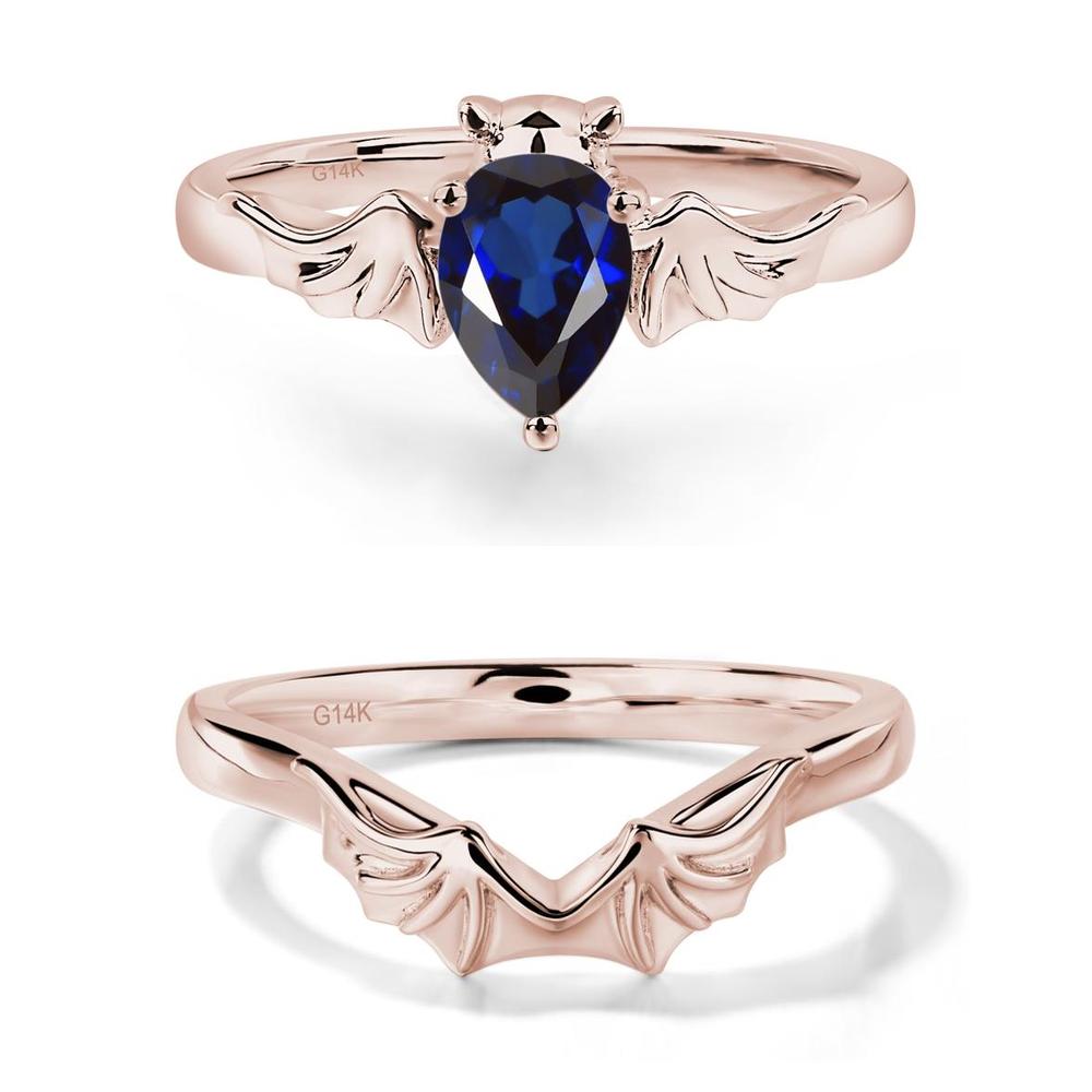 Sapphire Gothic Promise Ring - LUO Jewelry #metal_xxxxx