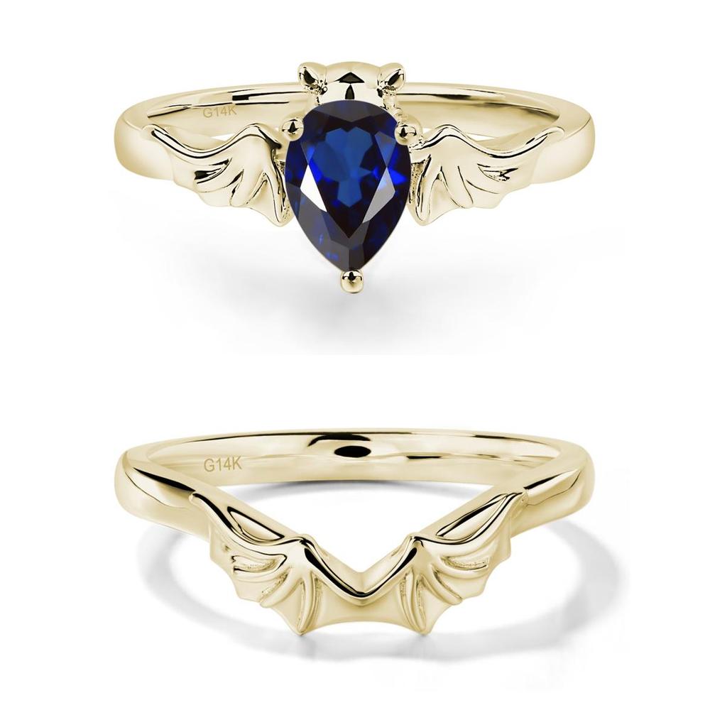 Sapphire Gothic Promise Ring - LUO Jewelry #metal_xxxxx