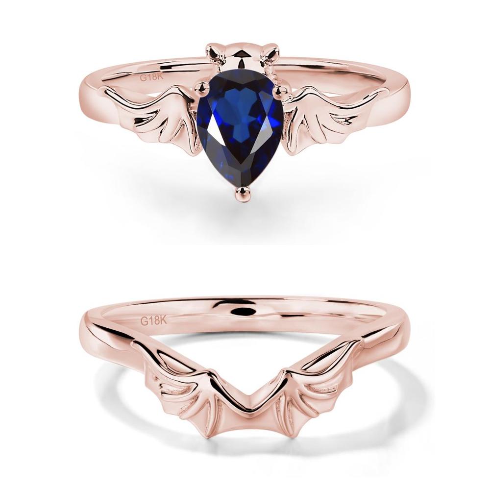 Sapphire Gothic Promise Ring - LUO Jewelry #metal_xxxxx