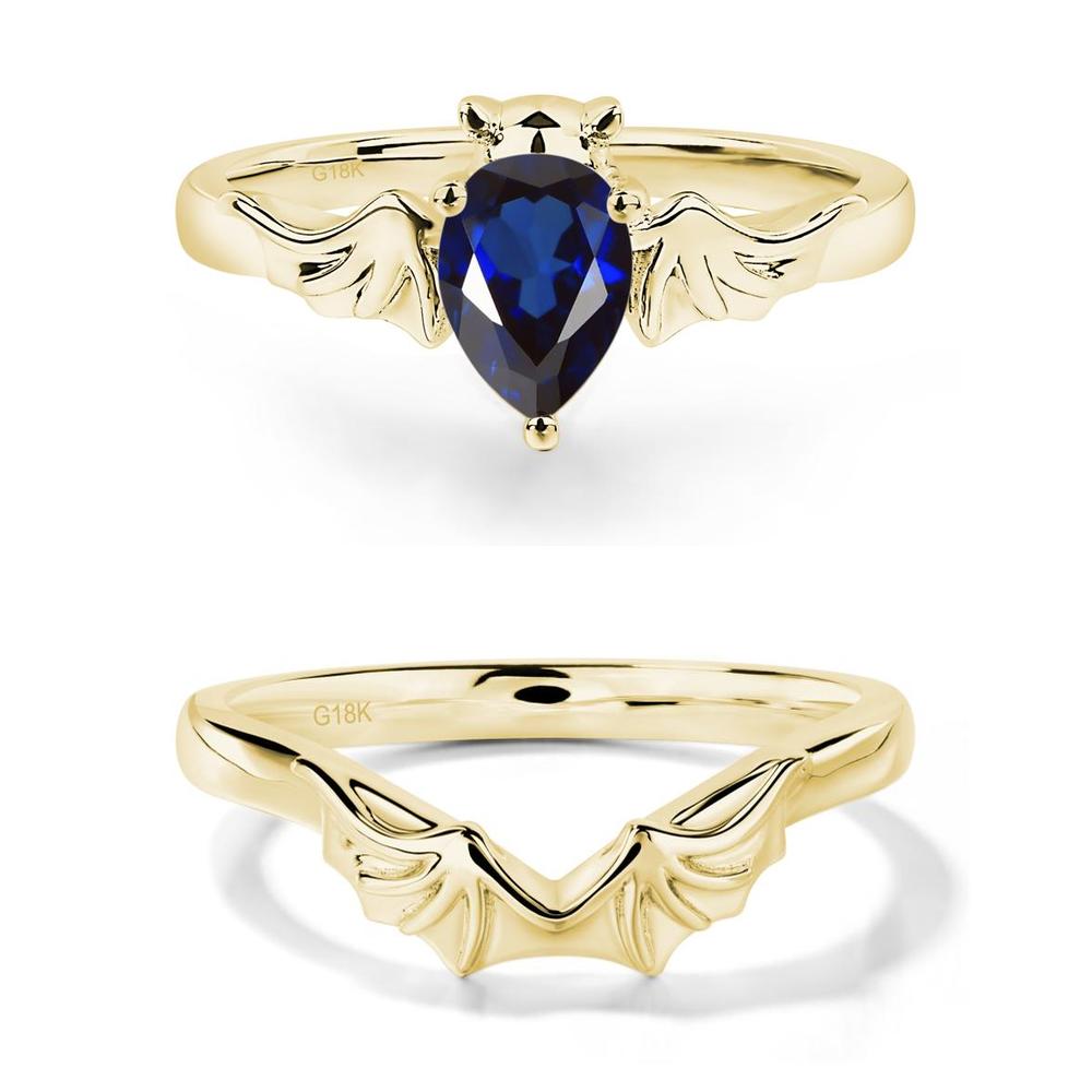 Sapphire Gothic Promise Ring - LUO Jewelry #metal_xxxxx