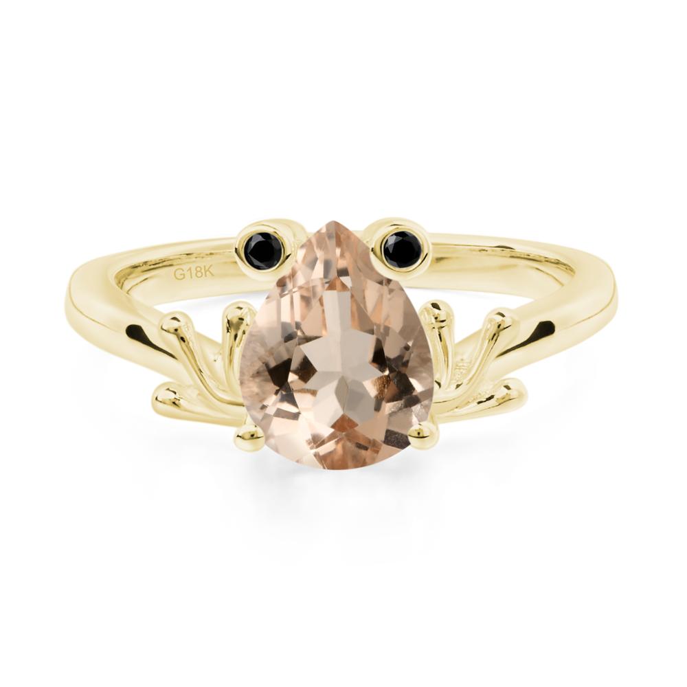 Morganite Frog Ring - LUO Jewelry #metal_18k yellow gold
