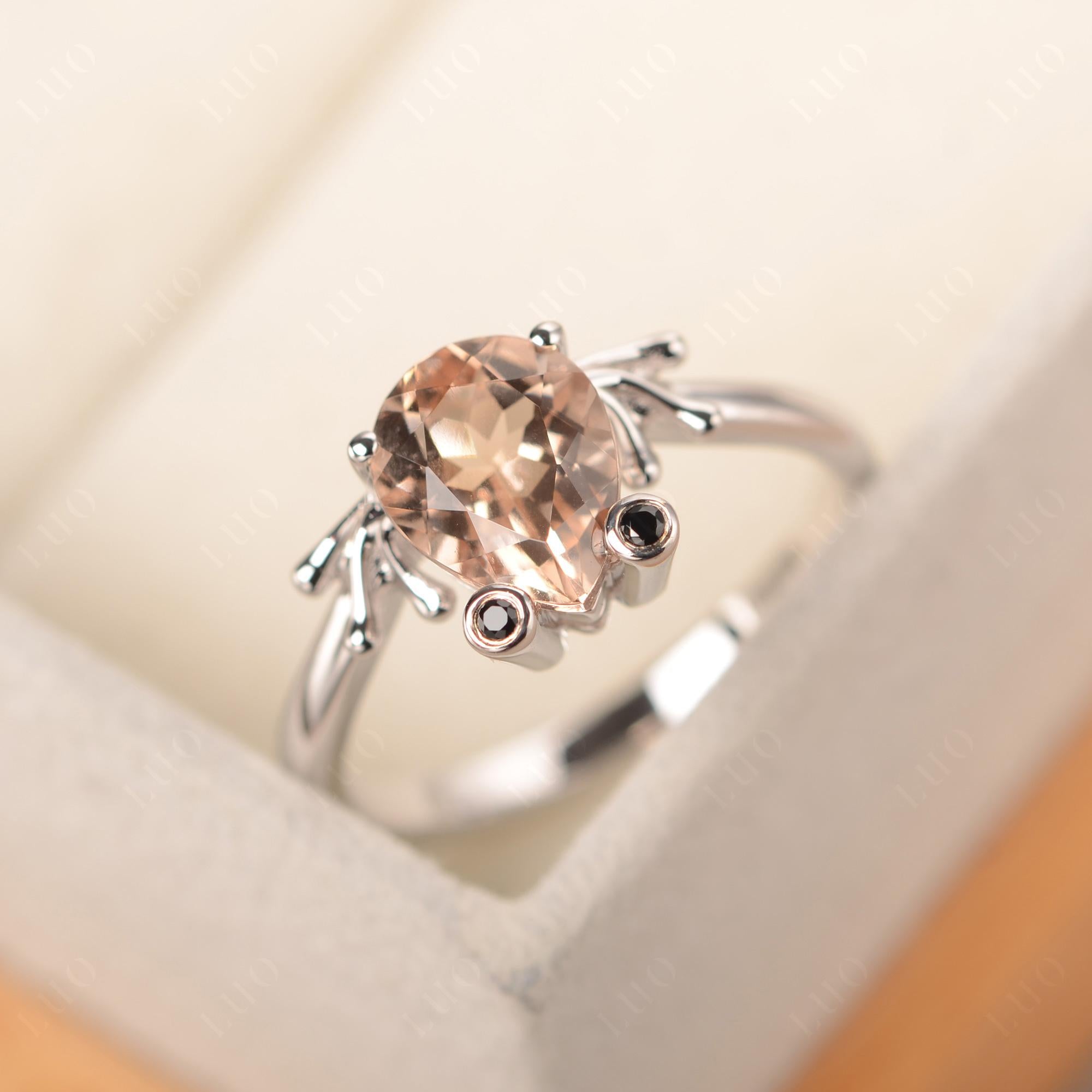 Morganite Frog Ring - LUO Jewelry