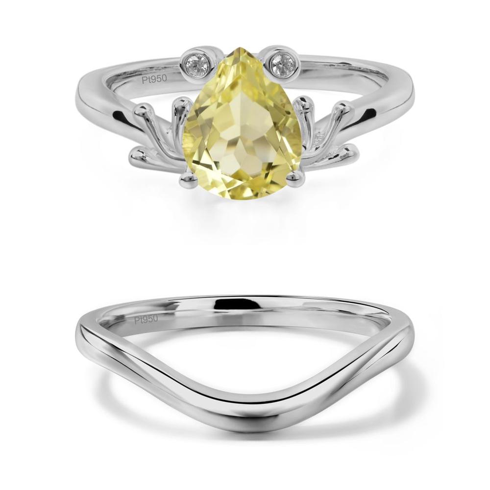 Lemon Quartz Frog Promise Ring - LUO Jewelry #metal_xxxxx